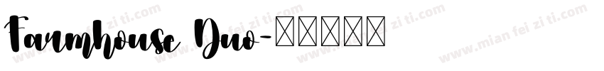Farmhouse Duo字体转换